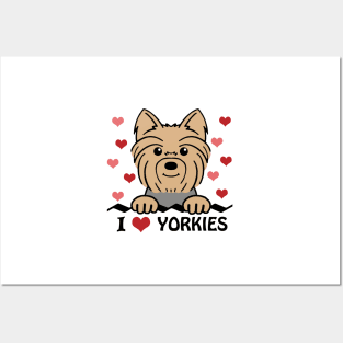 I Love Yorkies Posters and Art